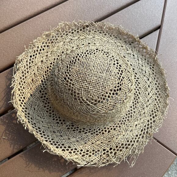 Gap Italian Straw Sun Hat Vintage M/L